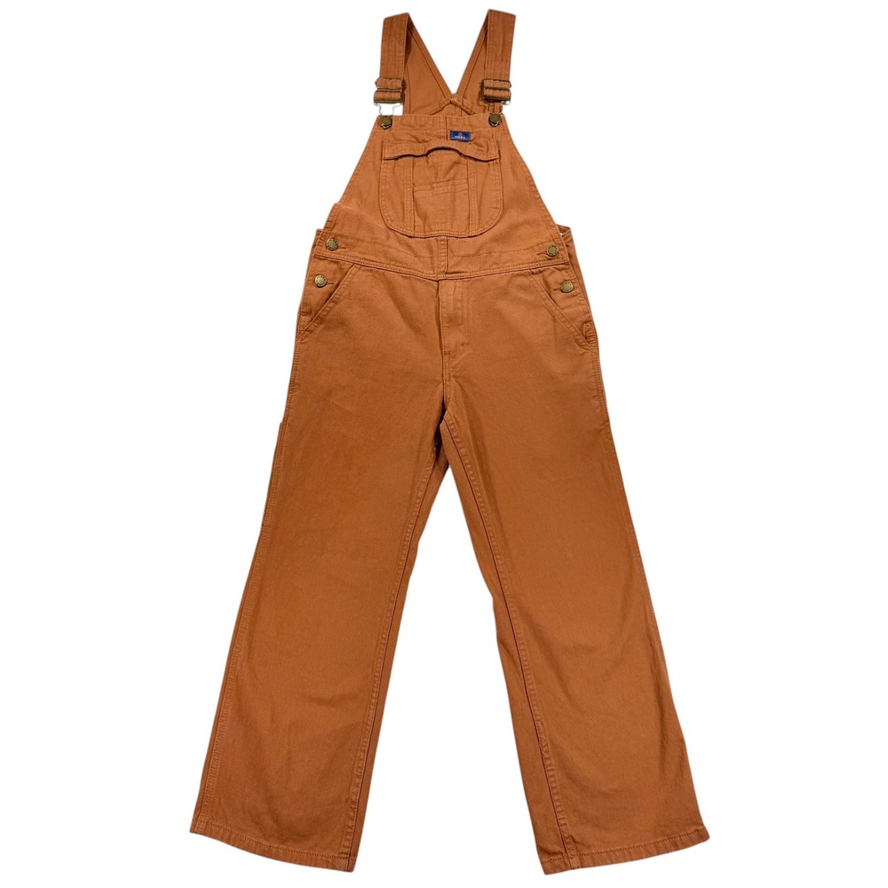 HISEA Kids Youth XL Brown Cotton Canvas Workwear Overalls Farming Outdoor Bibs